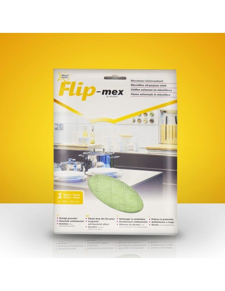 Panno in Microfibra Antibatterica con Tecnologia Magic Silver - Verde (40x40 cm)