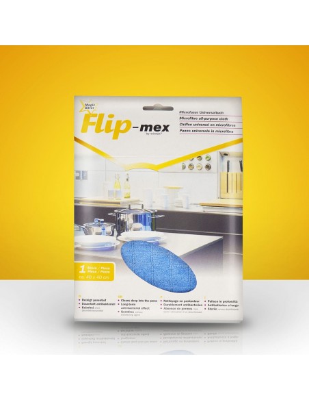 Panno in Microfibra Antibatterica con Tecnologia Magic Silver - Blu (40x40 cm)