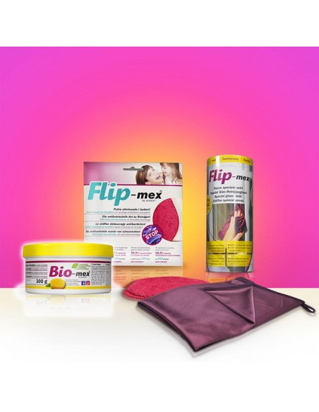 Kit "All Star" Bio-mex 300gr - Panno Spugna 16x16cm - Panno Vetri