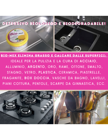 Bio-mex 900gr detergente universale ecologico. 2 spugne incluse
