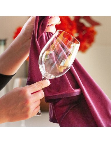 Panno bicchiei e cristalli microfibra