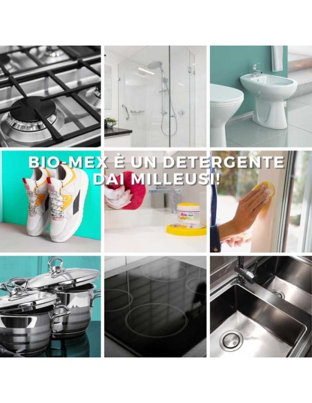 Kit "All Star" Bio-mex 300gr - Panno Spugna 16x16cm - Panno Vetri