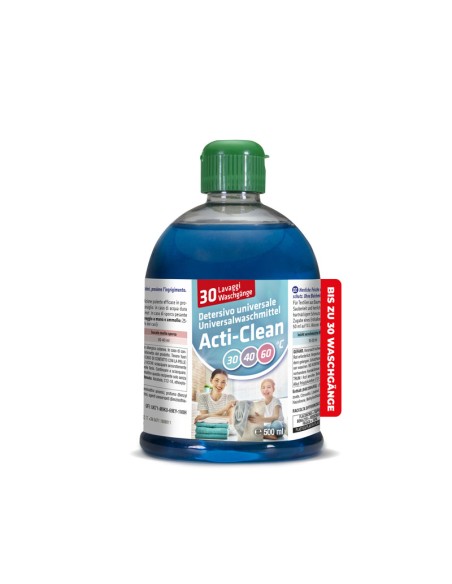 Acti-clean detersivo per bucato 500 ml. Superconcentrato (fino a 30 lavaggi)
