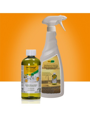 Uni-Orange Plus sgrassatore concentrato 500ml - con spruzzino