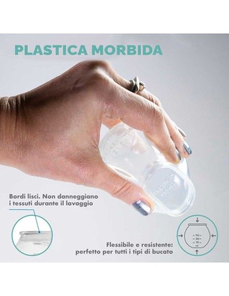 Acti-clean detersivo per bucato 500 ml. Con pallina dosatice - Superconcentrato (fino a 30 lavaggi)