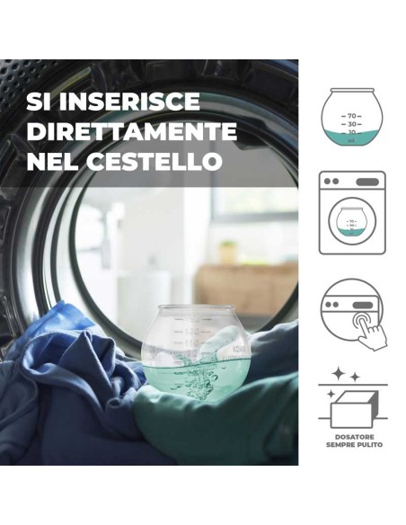 Acti-clean detersivo per bucato 500 ml. Con pallina dosatice - Superconcentrato (fino a 30 lavaggi)