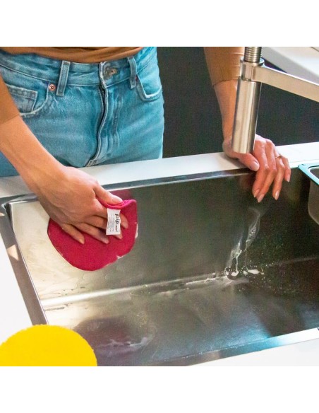 Kit 2 panni spugna Flip-mex. Antibatterico. 16x16 cm