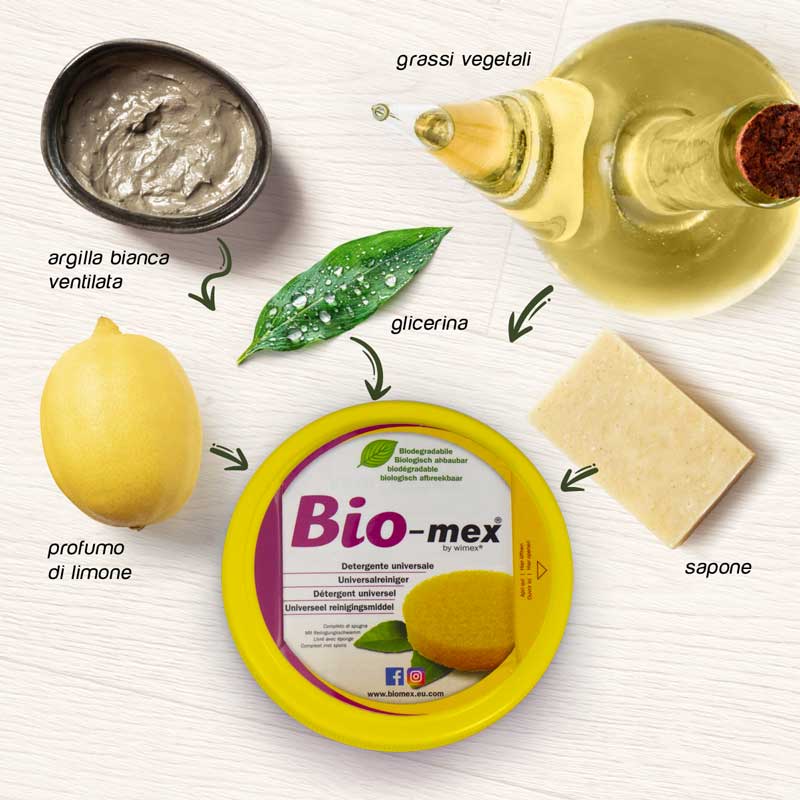 Detergente Solido Universale Bio-mex - 300gr, Naturale E Biodegradabile, Kit 2 Pezzi - Foto 12