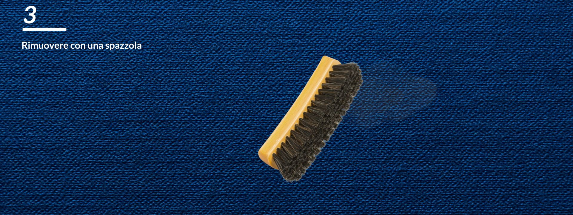 Spazzola delicatamente